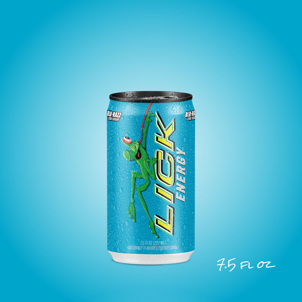 Blu-Razz Energy Drink | Blue Raspberry Flavor | LICK Energy – Lick