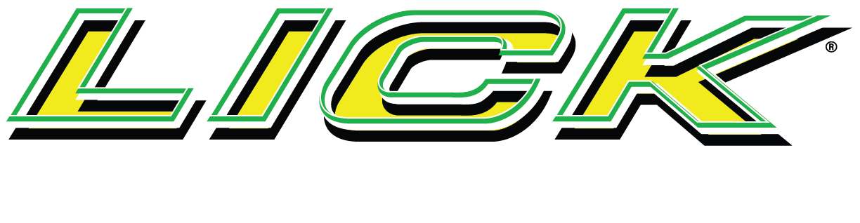 Lick Energy logo with green and yellow text on a white background